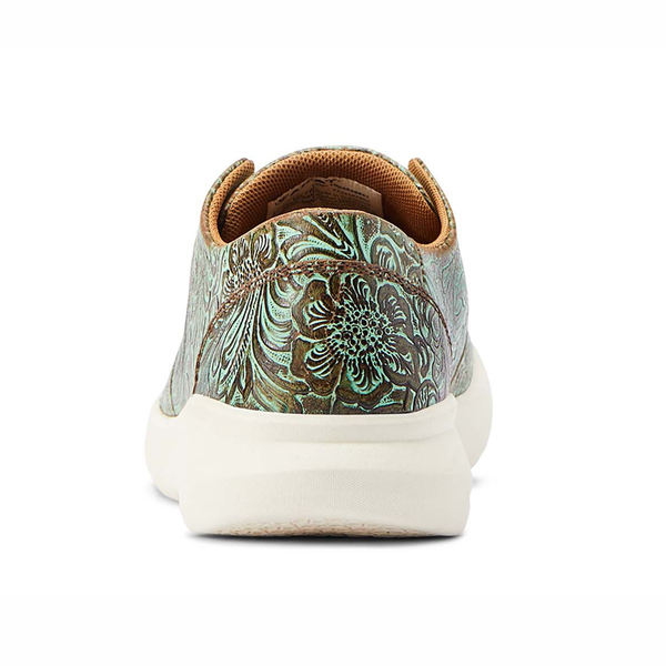 10044588 Ariat Women's Hilo Shoe Vintage Turquoise Floral Embossed