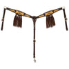 1016-10-SC  Circle Y Golden Sunflower Breast collar with Fringe