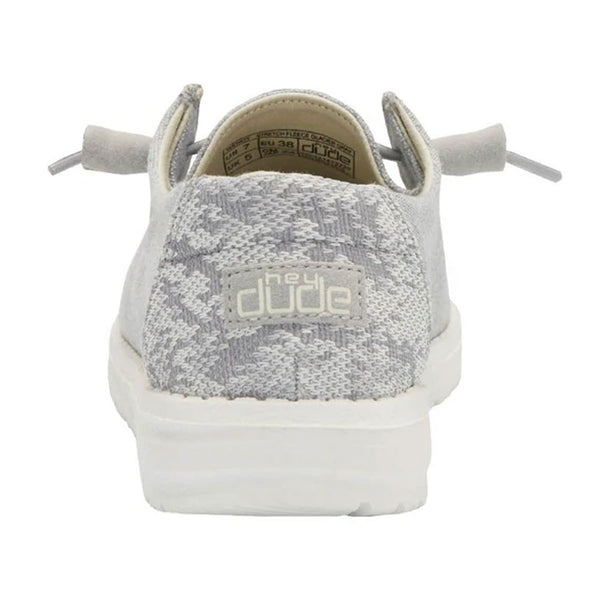 Hey Dude Wendy Stretch Glacial Grey Women's Shoe
