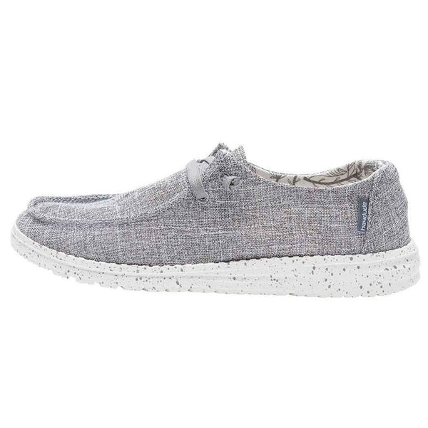 Hey Dude Women's Wendy L Linen Shoe - Iron
