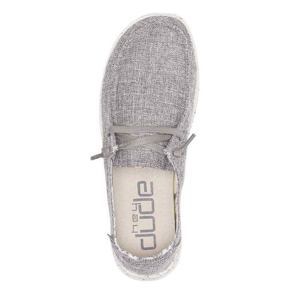 Hey Dude Women's Wendy L Linen Shoe - Iron