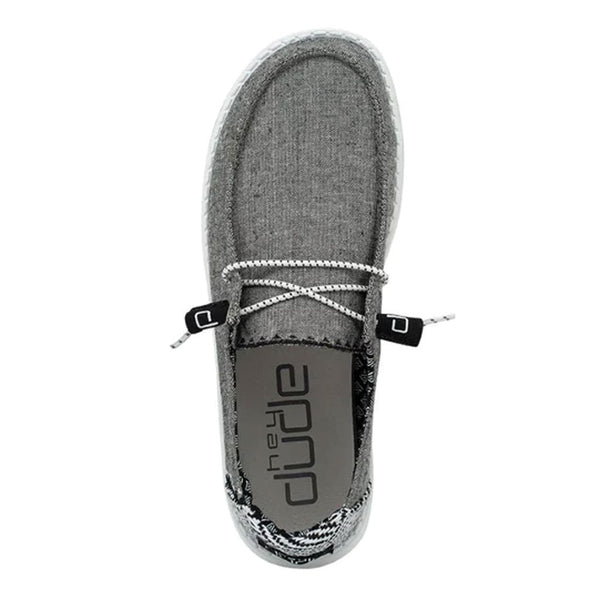 130124203 Hey Dude Youth Shoe Wendy Chambray Onyx