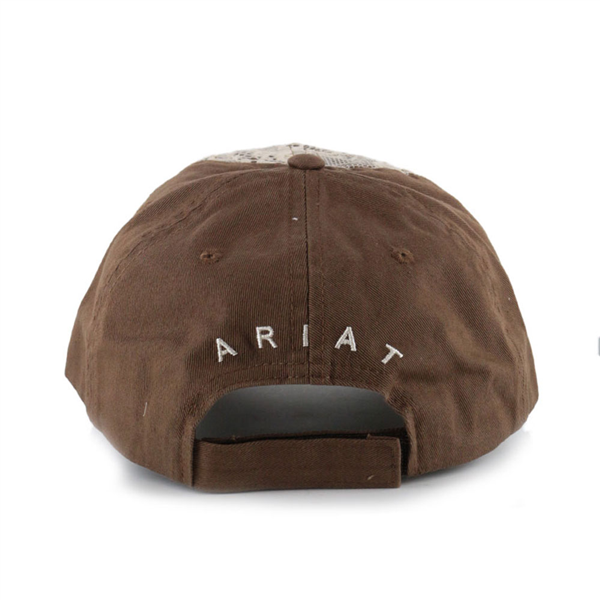 1514802 Ariat Women's Lace Front Logo Ball Cap Light Brown