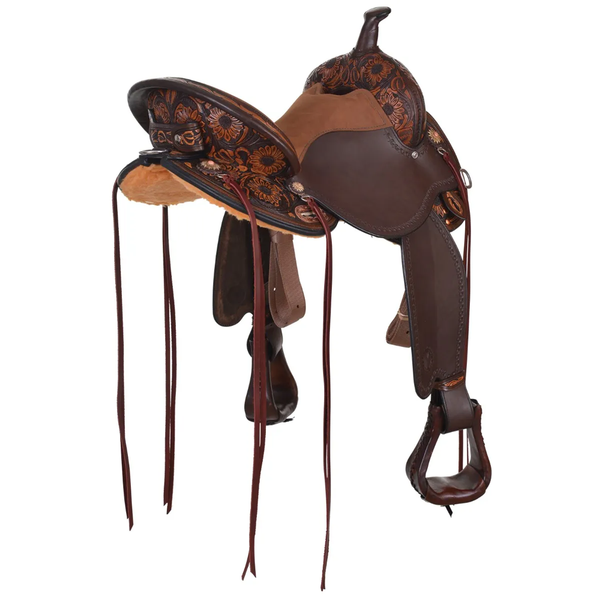 1682-860V-05 Circle Y Sunflower Flex2 Trail Saddle 16