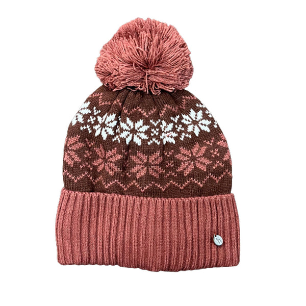 30854 Horze Emily Snowflake Knitted Winter Hat