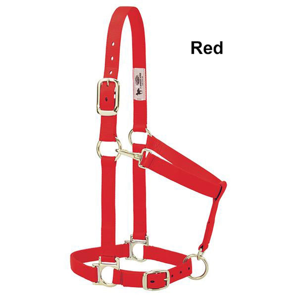 35-7435 Weaver Leather Basic Adjustable Chin and Throat Snap Horse Halter