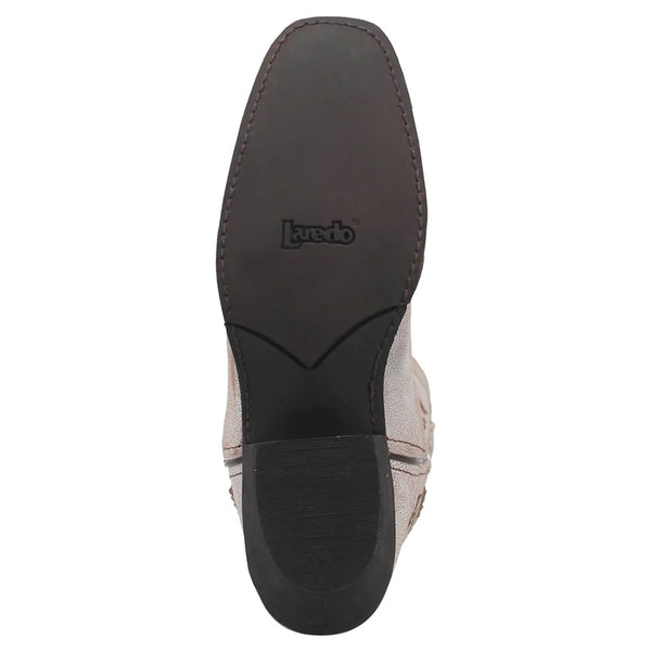 51169 Laredo Ladies Audrey Square Toe Western Cowboy Boot - Bone