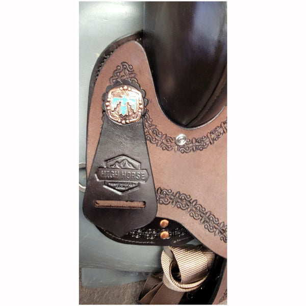 6232-745C-05 High Horse Alice Barrel Saddle 14.5 Inch Wide Tree