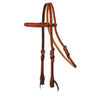 7136 Reinsman Tied and Twisted Browband Western Headstall Harness Leather