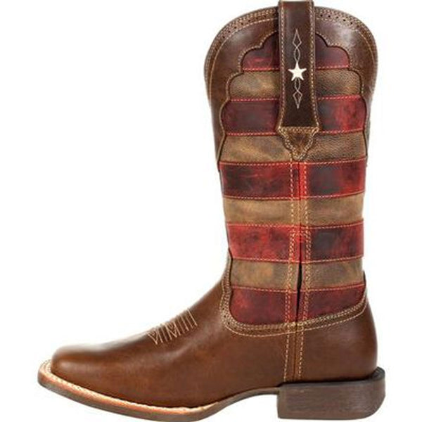 DRD0393 Durango Lady Rebel Pro Vintage Flag Western Boot Cowgirl