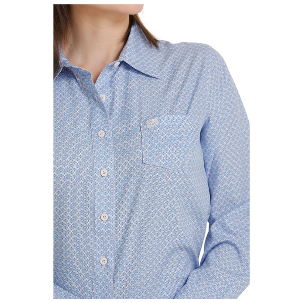 MSW9163013 Cinch Women's Long Sleeve ArenaFlex Button Shirt- Lilac