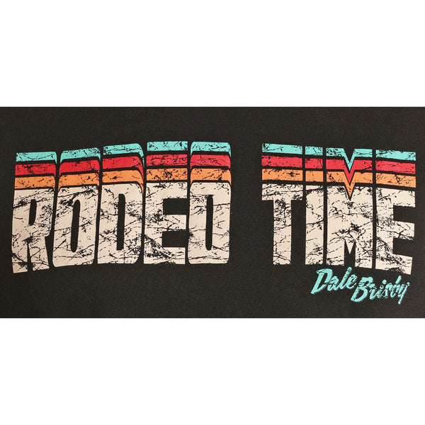 P9-6506 Rock & Roll Denim Dale Brisby Men's Rodeo Time Brown Short Sleeve Tee