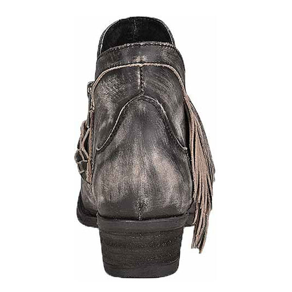 Q5141 Circle G by Corral Women's LD Black Zipper & Woven Round Toe Bootie