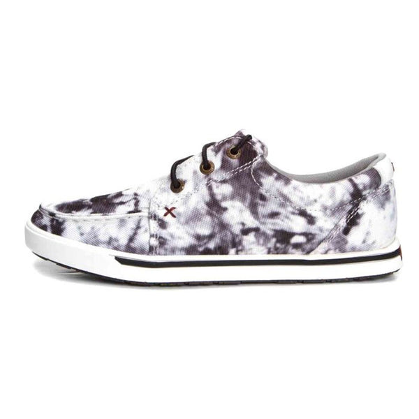 WCA0041 Twisted X Women's Kicks Black & White Tye Dye Shoes
