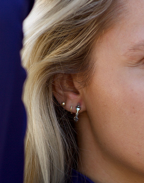 Equisite Golden Snaffle Bit Earrings