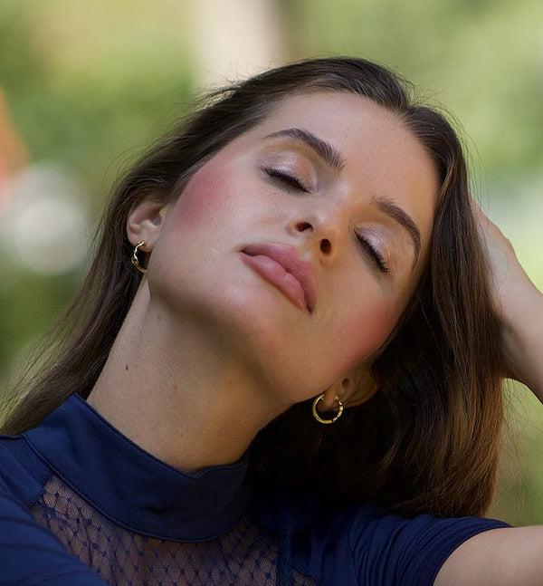 Equisite Golden Snaffle Bit Earrings