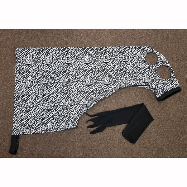 Spandex Full Horse Print Hoods - Full Zippered