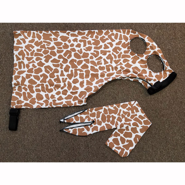 Spandex Full Horse Print Hoods - Full Zippered