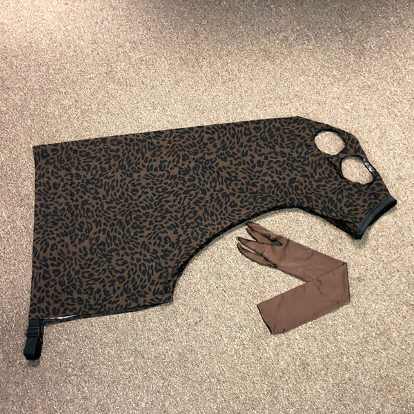 Spandex Full Horse Print Hoods - Full Zippered