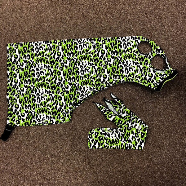 Spandex Full Horse Print Hoods - Full Zippered