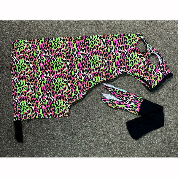 Spandex Full Horse Print Hoods - Full Zippered