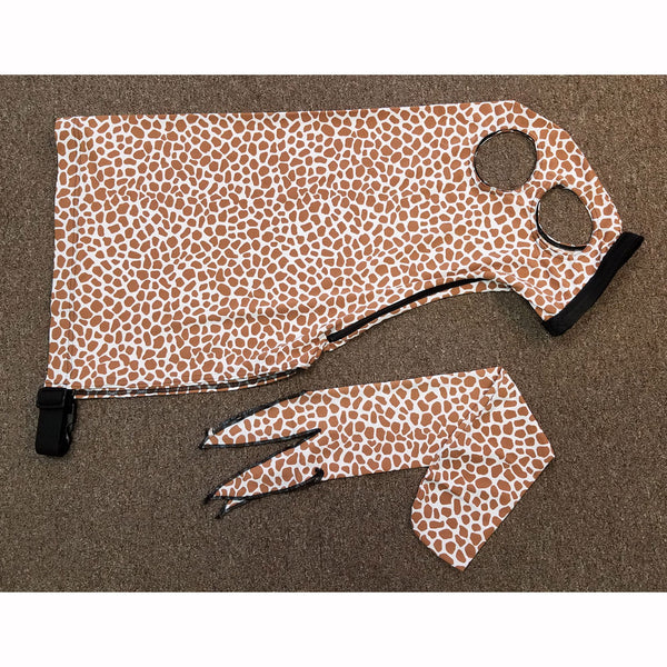 Spandex Full Horse Print Hoods - Full Zippered