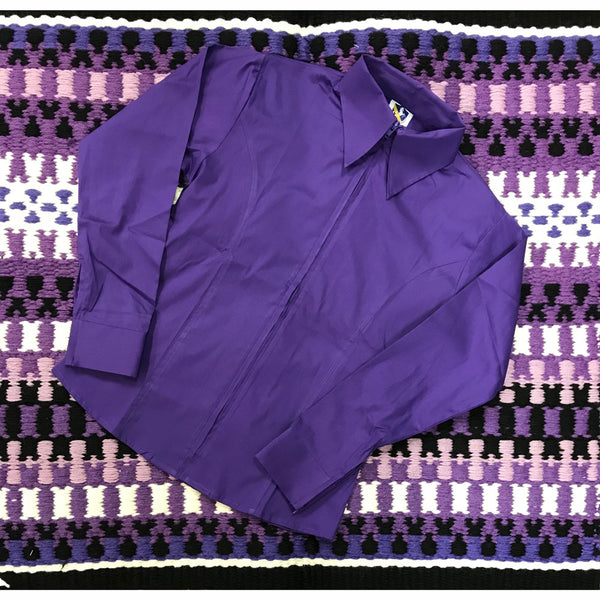 68227A Royal Highness Zip Up Plain Western Show Shirt Plus Sizes