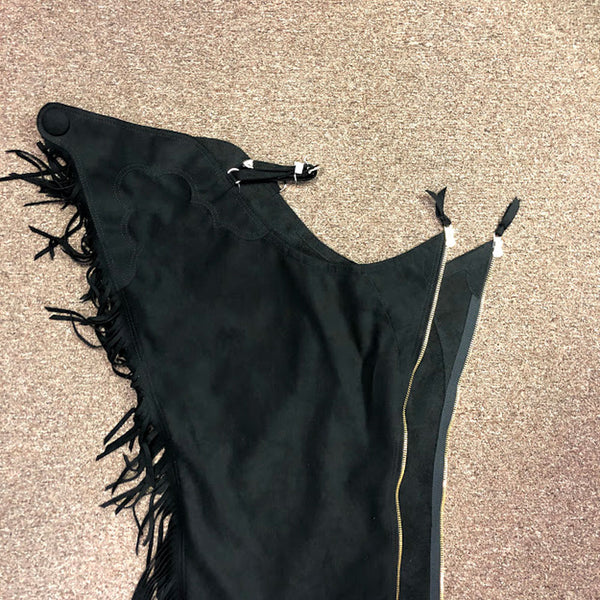 Wire Horse HH Chap Zipper Insert - Black Adds 2 Inches to your chaps