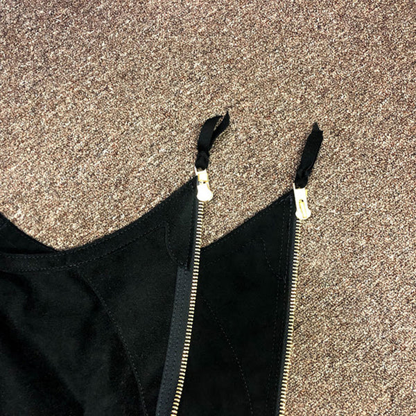 Wire Horse HH Chap Zipper Insert - Black Adds 2 Inches to your chaps