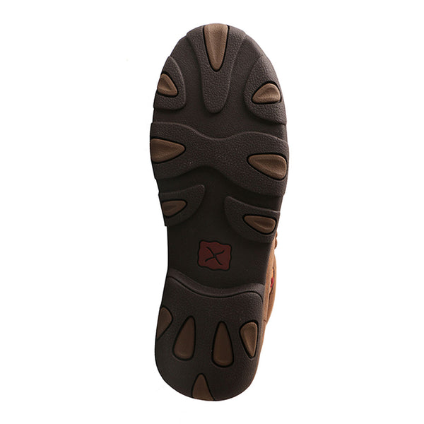 WDM0081 Twisted X Women’s Driving Moccasins – Brown/Tooled Flowers