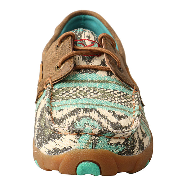 WDM0133 Twisted X Women’s Boat Shoe Driving Moc Multicolor