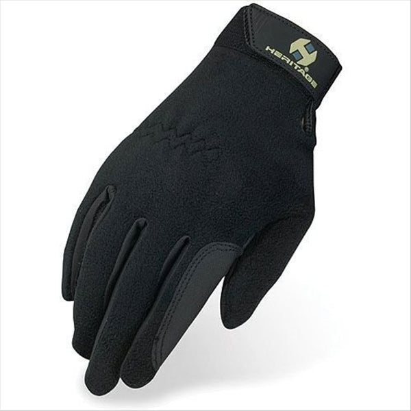 HG295 Heritage Performance Fleece Winter Riding Gloves - Black