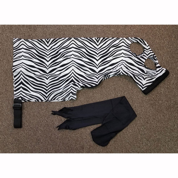 Spandex Full Horse Print Hoods - Full Zippered