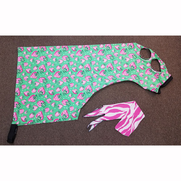 Spandex Full Horse Print Hoods - Full Zippered