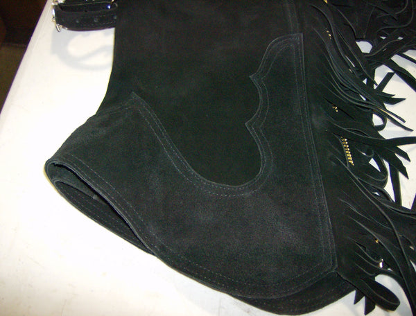 Wire Horse Rough Out Leather Custom Chaps