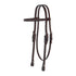 0125-3001 Circle Y 5/8 Inch Shell Tooled Browband Headstall - Walnut