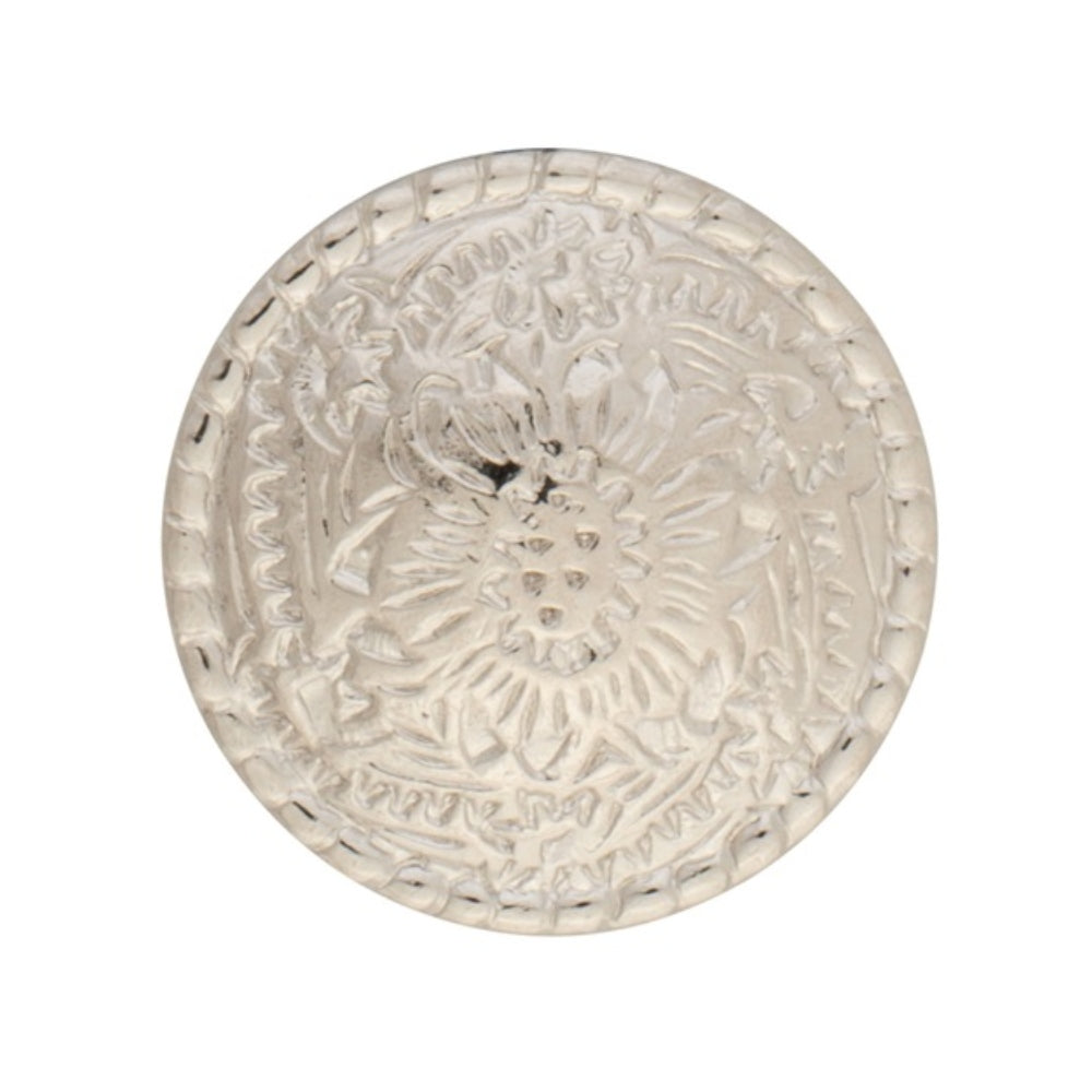 01835-11/2 Weaver 1 1/2" Nickel Plated Concho with Chicago Screw Back