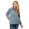 03-098-0250-6196 Roper Women's Polar Fleece 1/4 Zip Pullover - Steel Blue