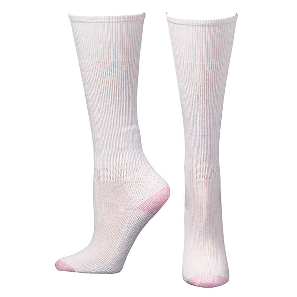 0498505 Boot Doctor Women's Over the Calf Boot Socks- White- 3 pair pack