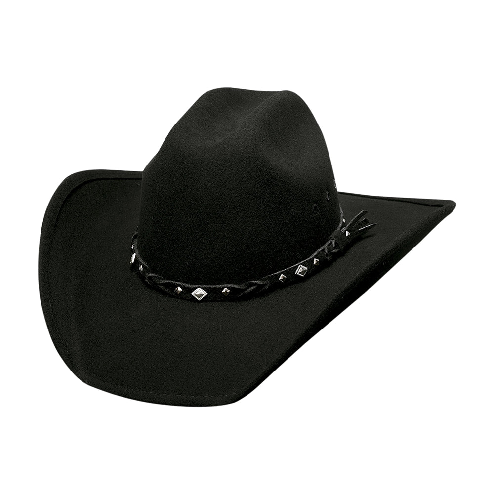 0601 Bullhide Hats Country Heritage Felt Western Cowboy Hat - Black