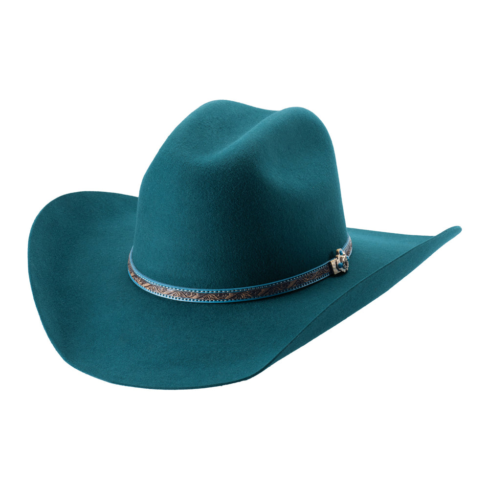 0870 Bullhide Hats Life With You 4X Felt Western Hat - Turquoise