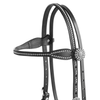 10-0032-BK Weaver Back in Black Browband Headstall