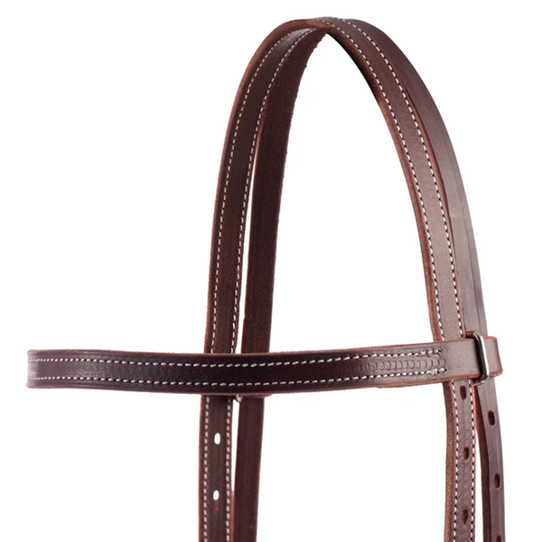 10-0092 Weaver Latigo Leather Browband Headstall