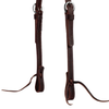 10-0093 Weaver Latigo Leather Flat Sliding Ear Headstall - Burgundy