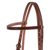 10-0335 Weaver Latigo Leather Browband Headstall - Brown