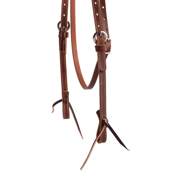 10-0335 Weaver Latigo Leather Browband Headstall - Brown
