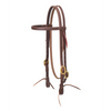 10-0500 Weaver Leather Working Tack Doubled and Stitched Browband Headstall w/Tie Ends