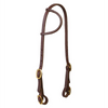 10-0503 Weaver Leather Working Tack Single-Ply Sliding Ear Headstall with Brass Buckle Ends