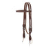 10-0611 Weaver Leather Working Tack Chevron Hardware Straight Browband Headstall