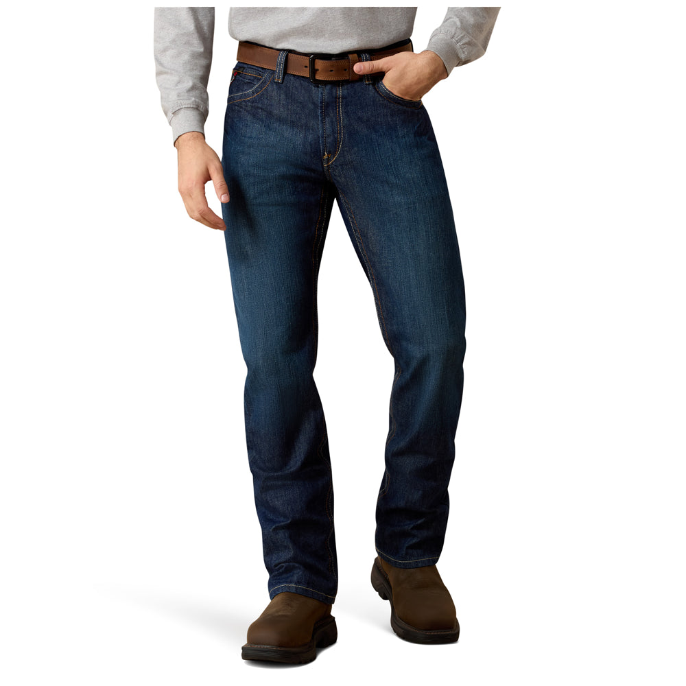 10012555 Ariat Men's FR M4 Flame Resistant Relaxed Basic Boot Cut Jean - Flint